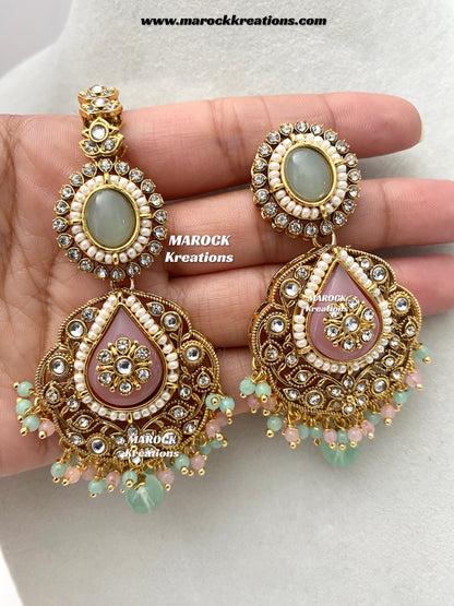 Rufsana Sabyasachi inspired Premium Quality Kundan statement necklace set