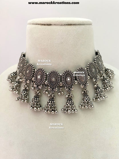 Oxidized Choker set