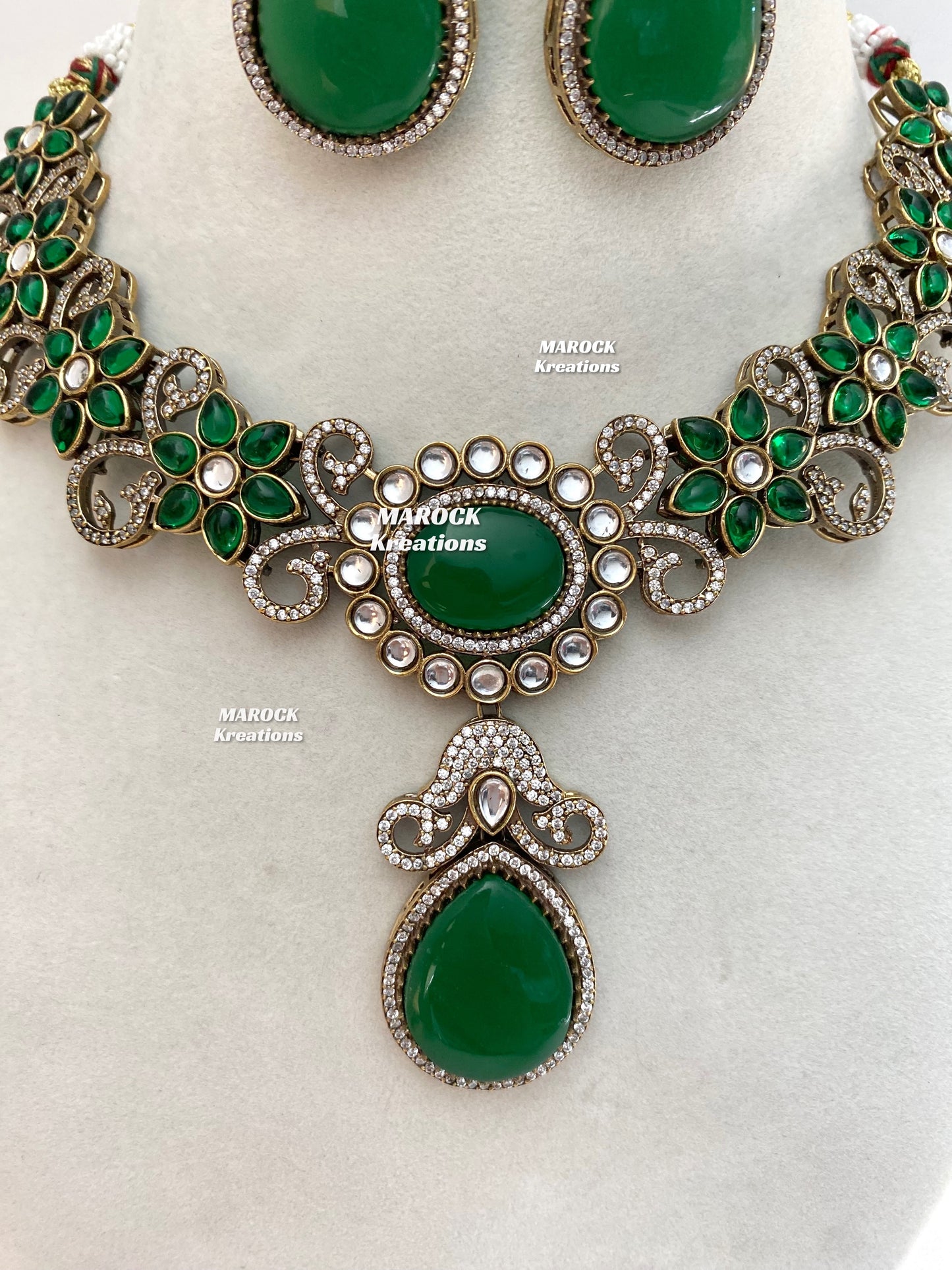 Freya Sabyasachi inspired Premium Quality Moissanite Kundan Necklace set