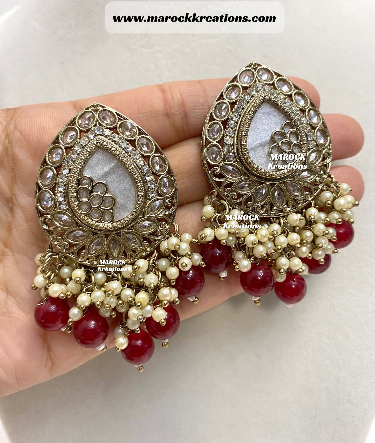 Belle Polki Statement Earrings