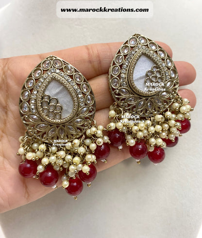 Belle Polki Statement Earrings