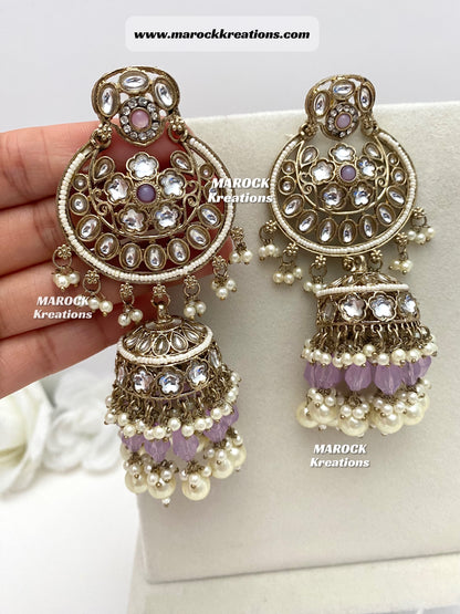 Kundan Jhumki Earrings