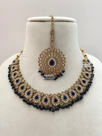 Tina Antique Polki Necklace set