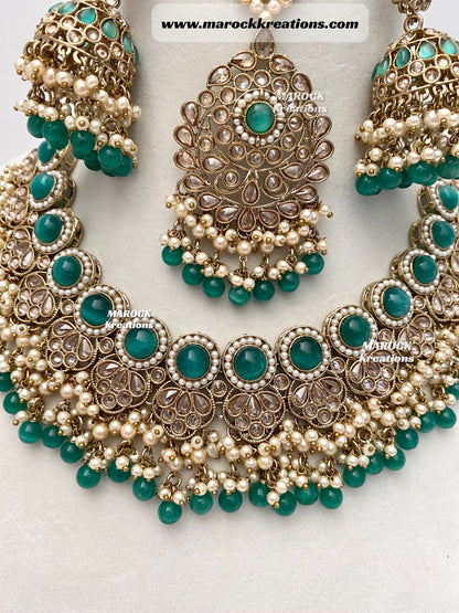 Aalia Antique Polki Necklace set