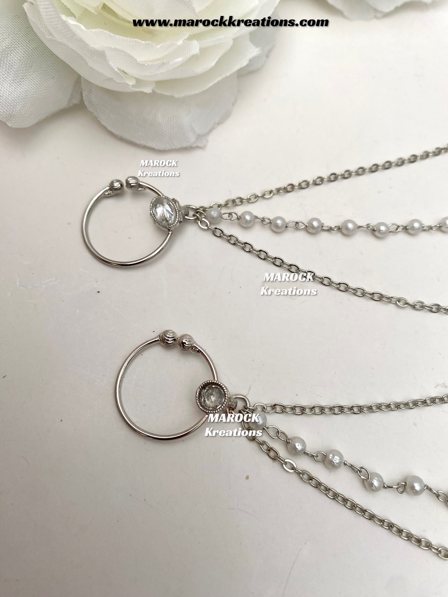 Polki clip on Nose Ring/Nath/bridal accessories
