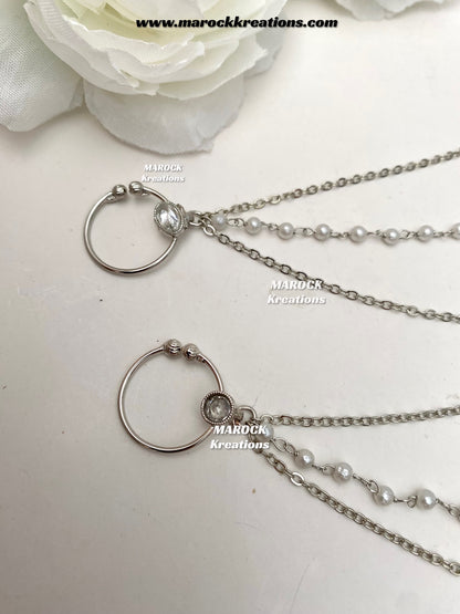 Polki clip on Nose Ring/Nath/bridal accessories