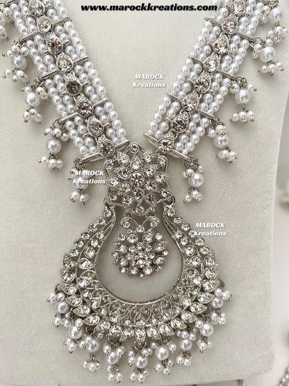Sarwat Premium Quality Pakistani Silver Bridal set/bridal jewelry