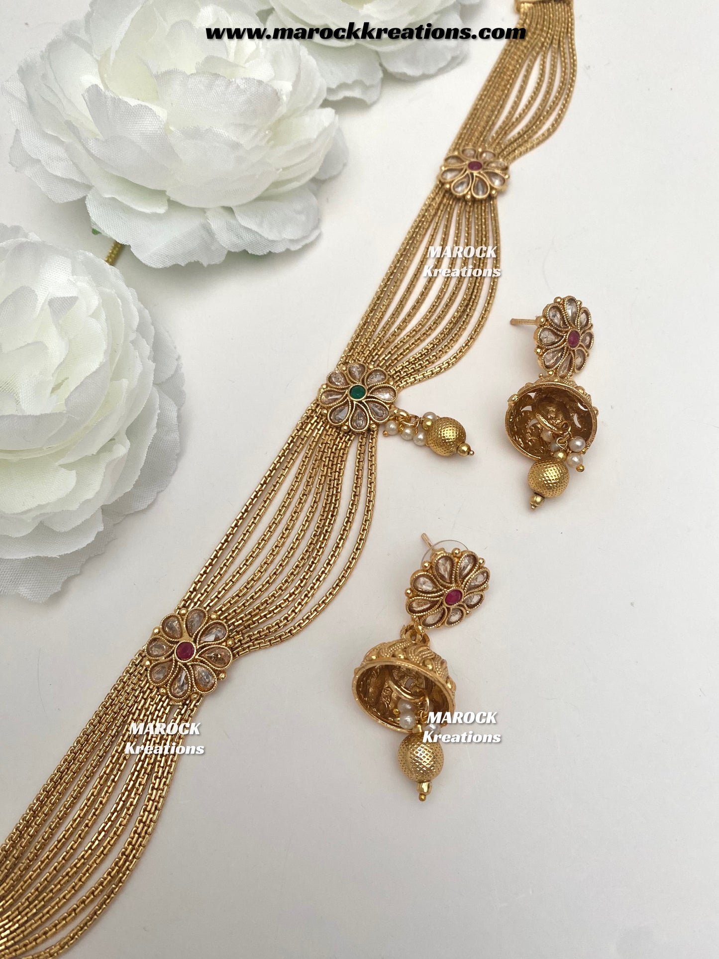Nazia Premium Quality Gold plated choker set