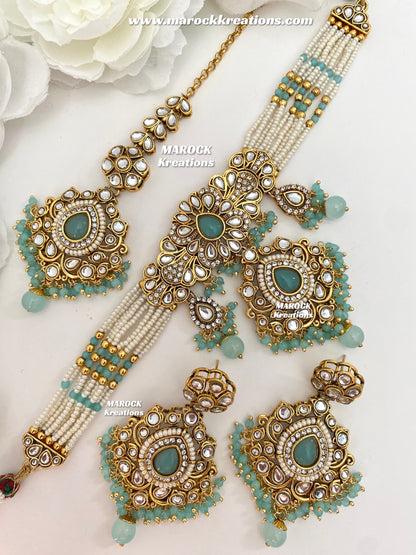 Mahima Premium Quality Kundan Choker set