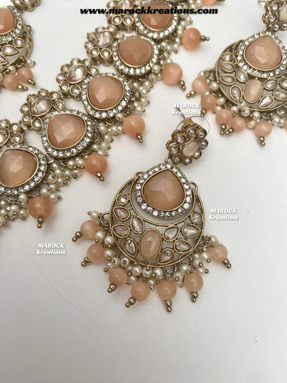 Kinjal Premium Quality Polki and Monalisa Statement Choker set