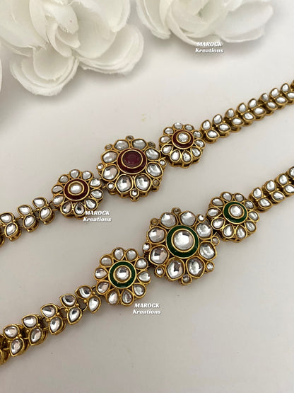 Fine Kundan sheesh phool/head band/head piece