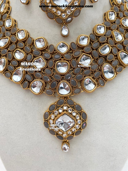 Roksana Sabyasachi inspired Premium Quality Kundan Statement Necklace set