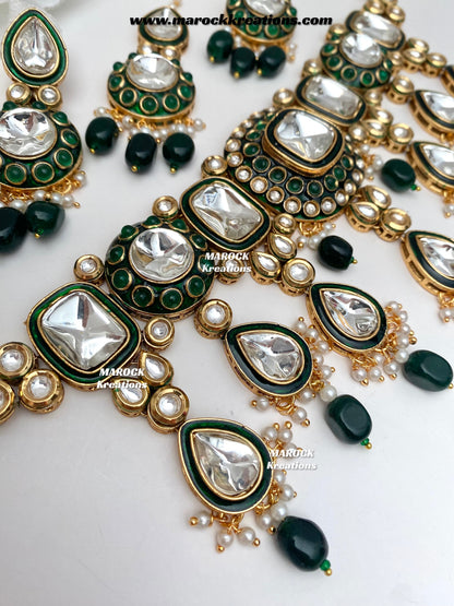 Saliha Premium Quality uncut Kundan choker set