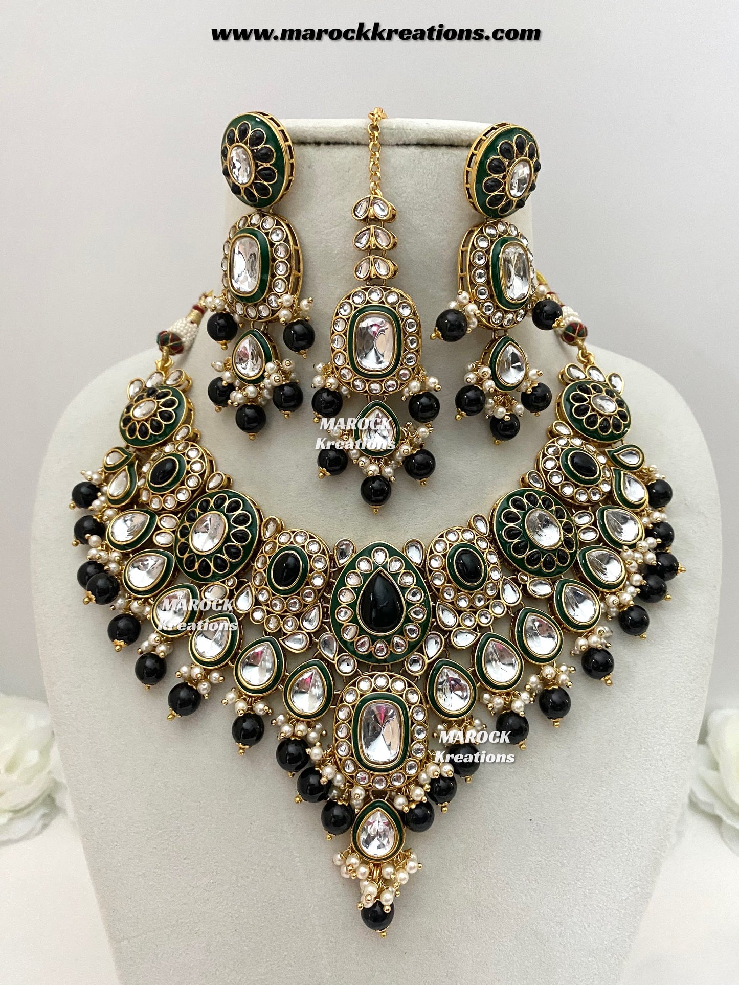 Premium Quality Kundan Statement Necklace set
