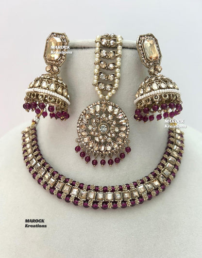 Kajal Polki Necklace set