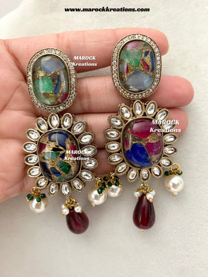 Jane Sabyasachi inspired Premium Quality  Kundan statement necklace set