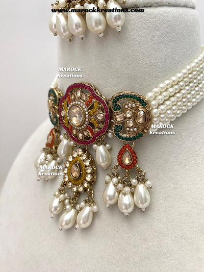 Meghna Polki choker set