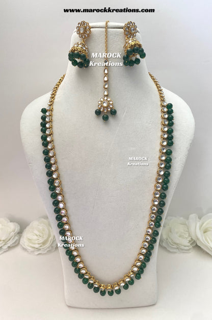 Premium Quality Kundan Rani haar set