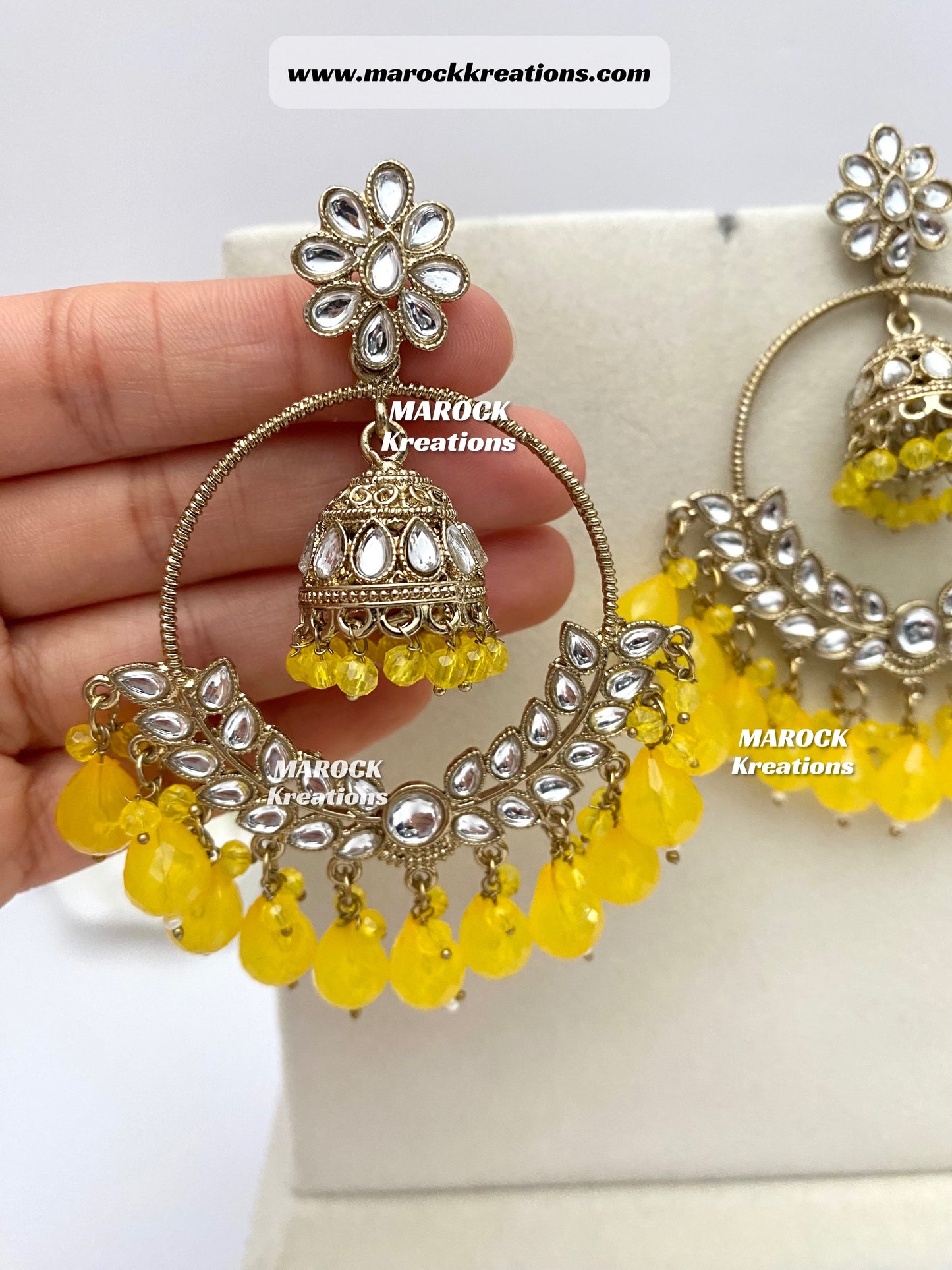 Kundan statement Earrings