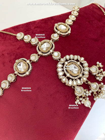 Samantha Premium Quality uncut kundan Statement Bridal set