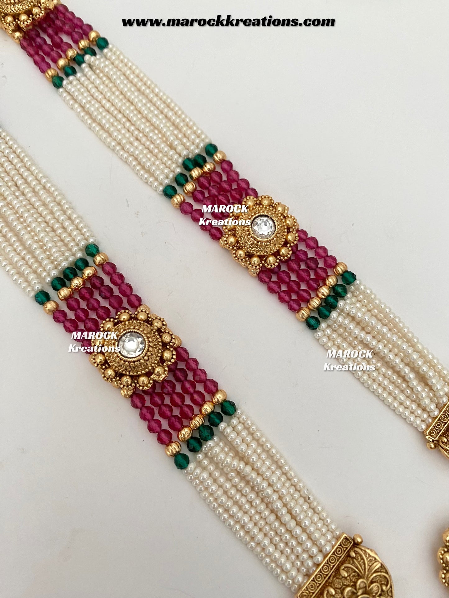Jayna Premium Quality Gold plated exclusive heritage Rani haar set