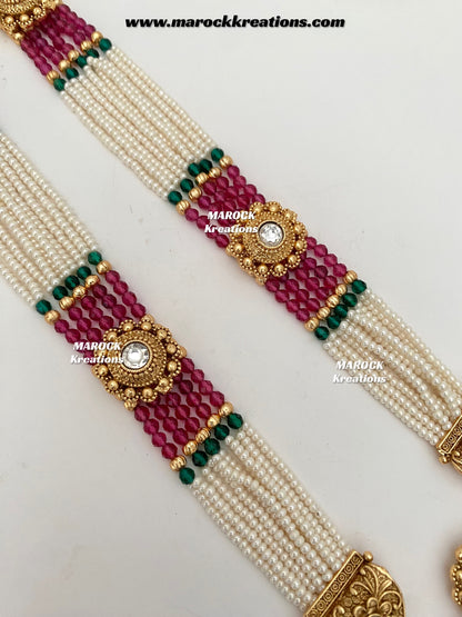 Jayna Premium Quality Gold plated exclusive heritage Rani haar set