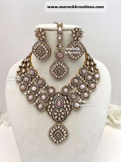 Jessie Tyani inspired Kundan Statement Necklace set