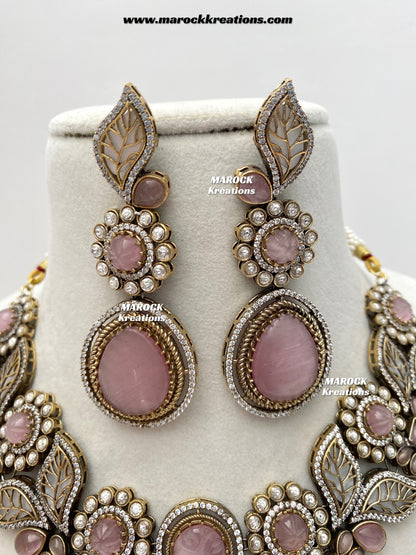 Angela Sabyasachi inspired Premium Quality Moissanite Kundan Necklace set