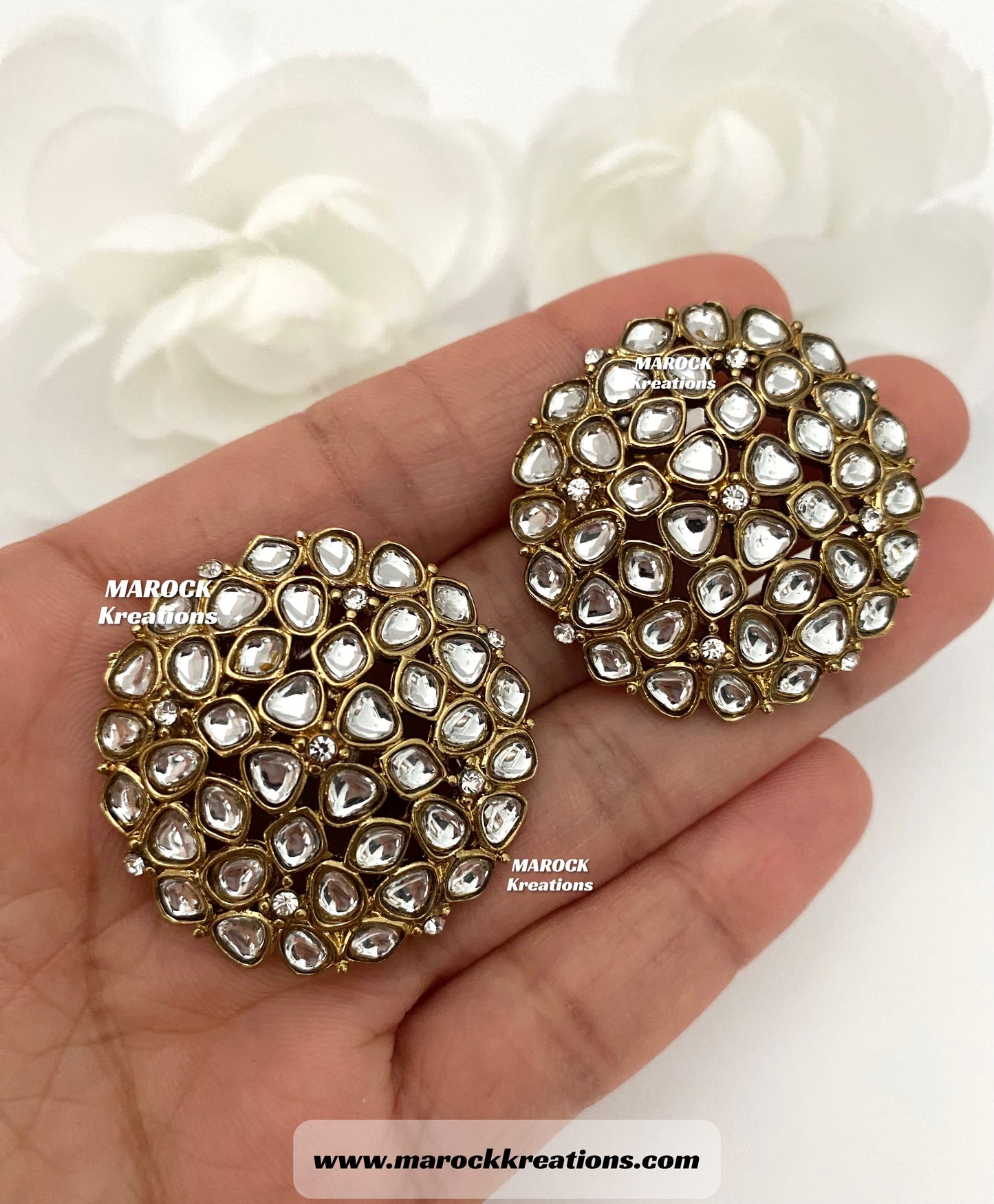 High quality Kundan Studs/Earrings