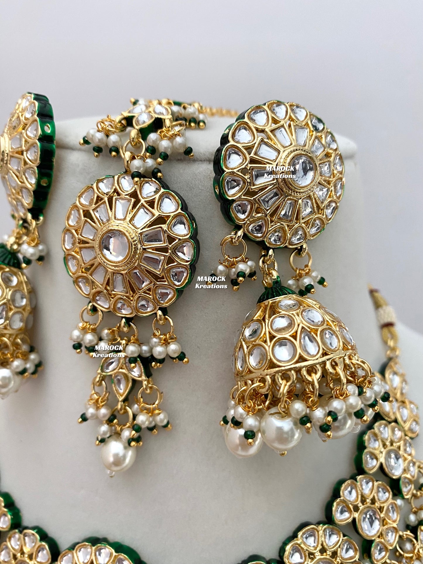 Premium Quality Thappa Kundan Statement Necklace sets