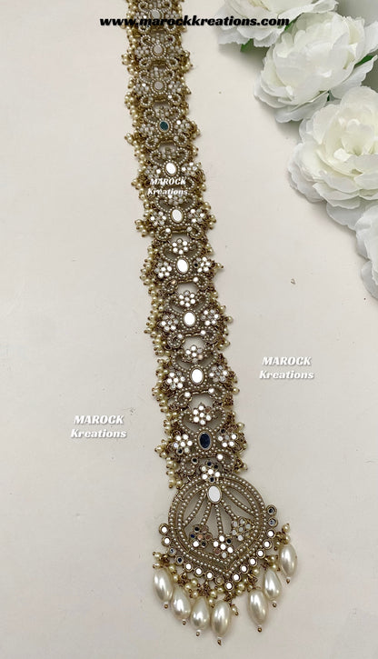 Antique Gold Mirror Braid Jewelry/Choti
