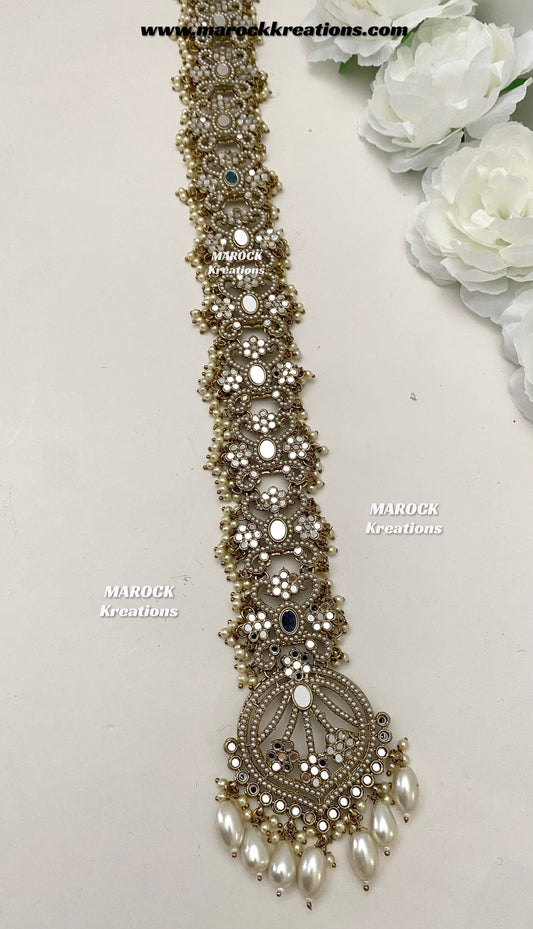 Antique Gold Mirror Braid Jewelry/Choti