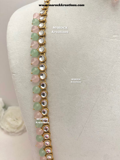 Premium Quality Kundan Rani haar set