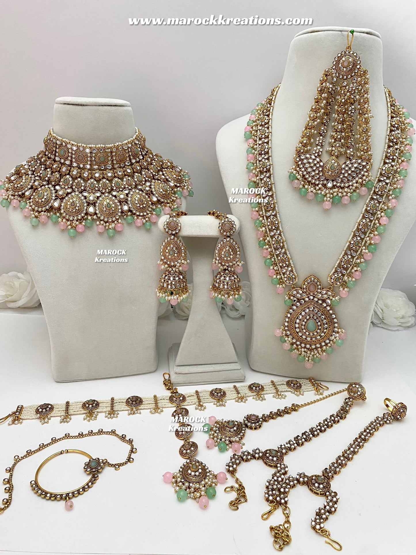Salma Premium Quality Kundan Bridal set/bridal jewelry