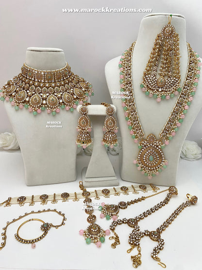 Salma Premium Quality Kundan Bridal set/bridal jewelry