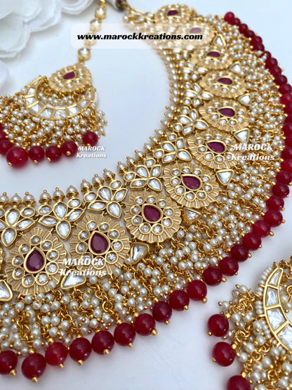 Pihu Tyani inspired Premium Quality Gold plated Kundan Necklace set/Bridal set