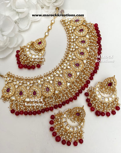 Pihu Tyani inspired Premium Quality Gold plated Kundan Necklace set/Bridal set