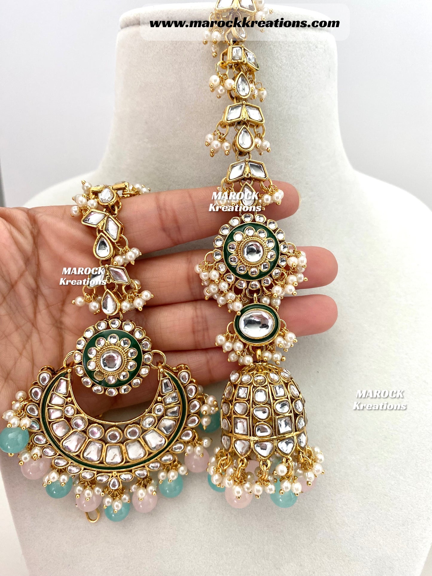 Mehak Premium Quality Kundan Statement Necklace set