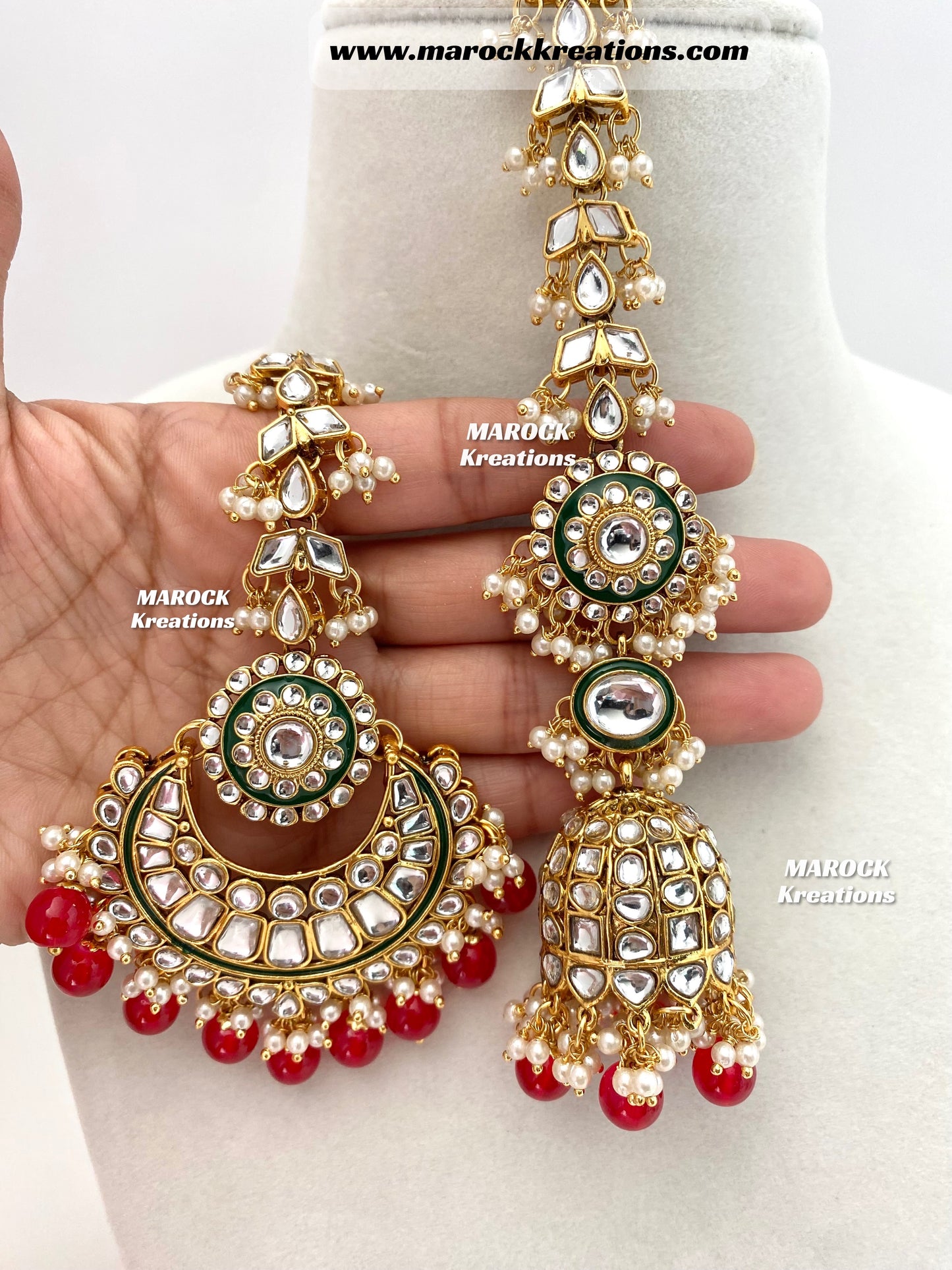 Mehak Premium Quality Kundan Statement Necklace set