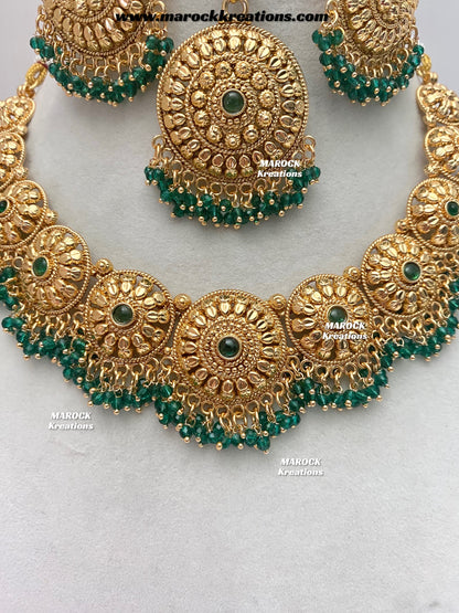 Roxana Premium Quality Gold Plated necklace set