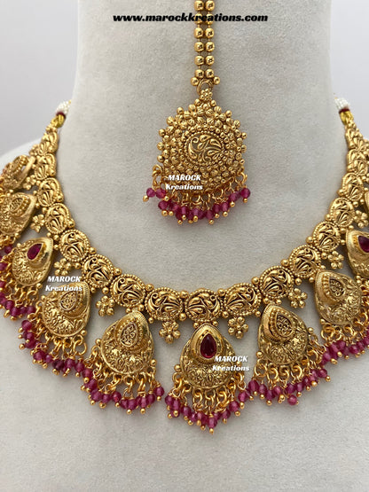 Lipika Premium Quality Gold Plated necklace set
