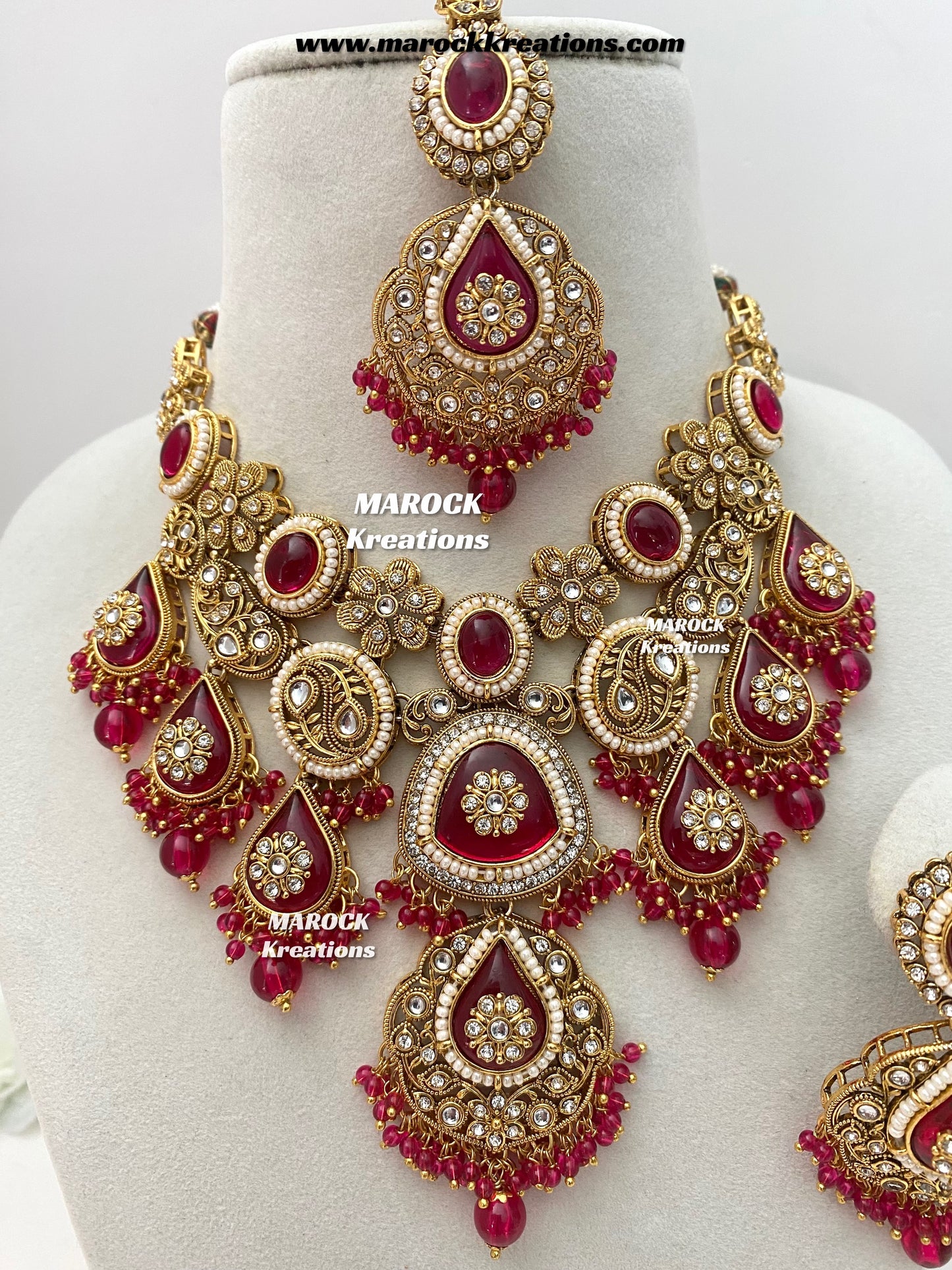 Rufsana Sabyasachi inspired Premium Quality Kundan statement necklace set
