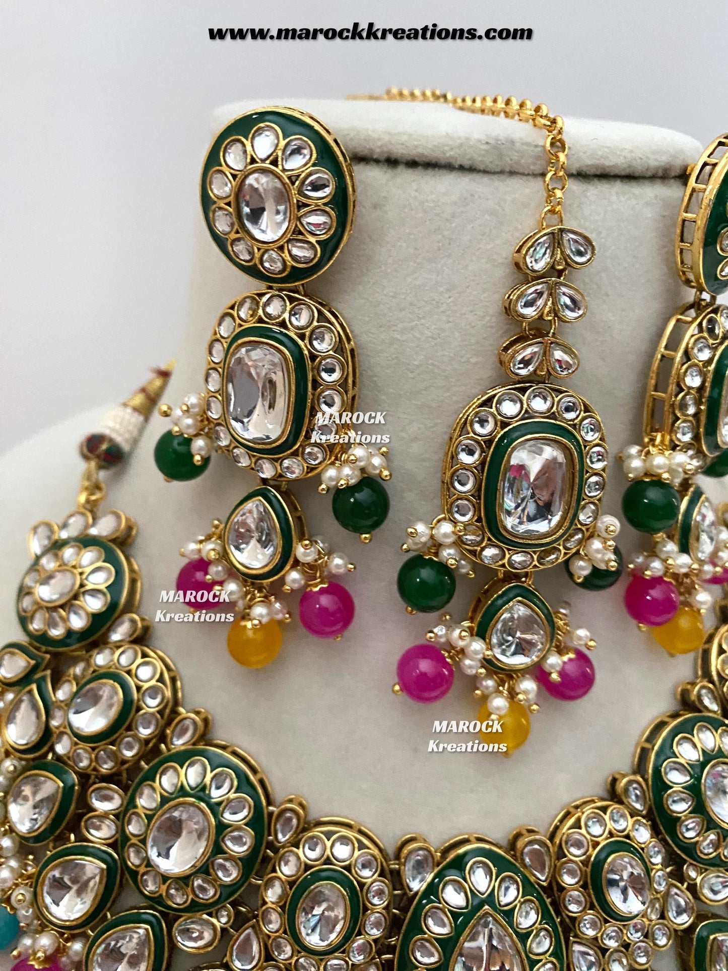 Premium Quality Kundan Statement Necklace set