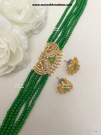 Remya Bollywood style American Diamond choker set