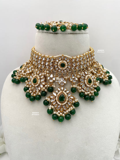 Bhavika Premium Quality Kundan choker/Necklace set