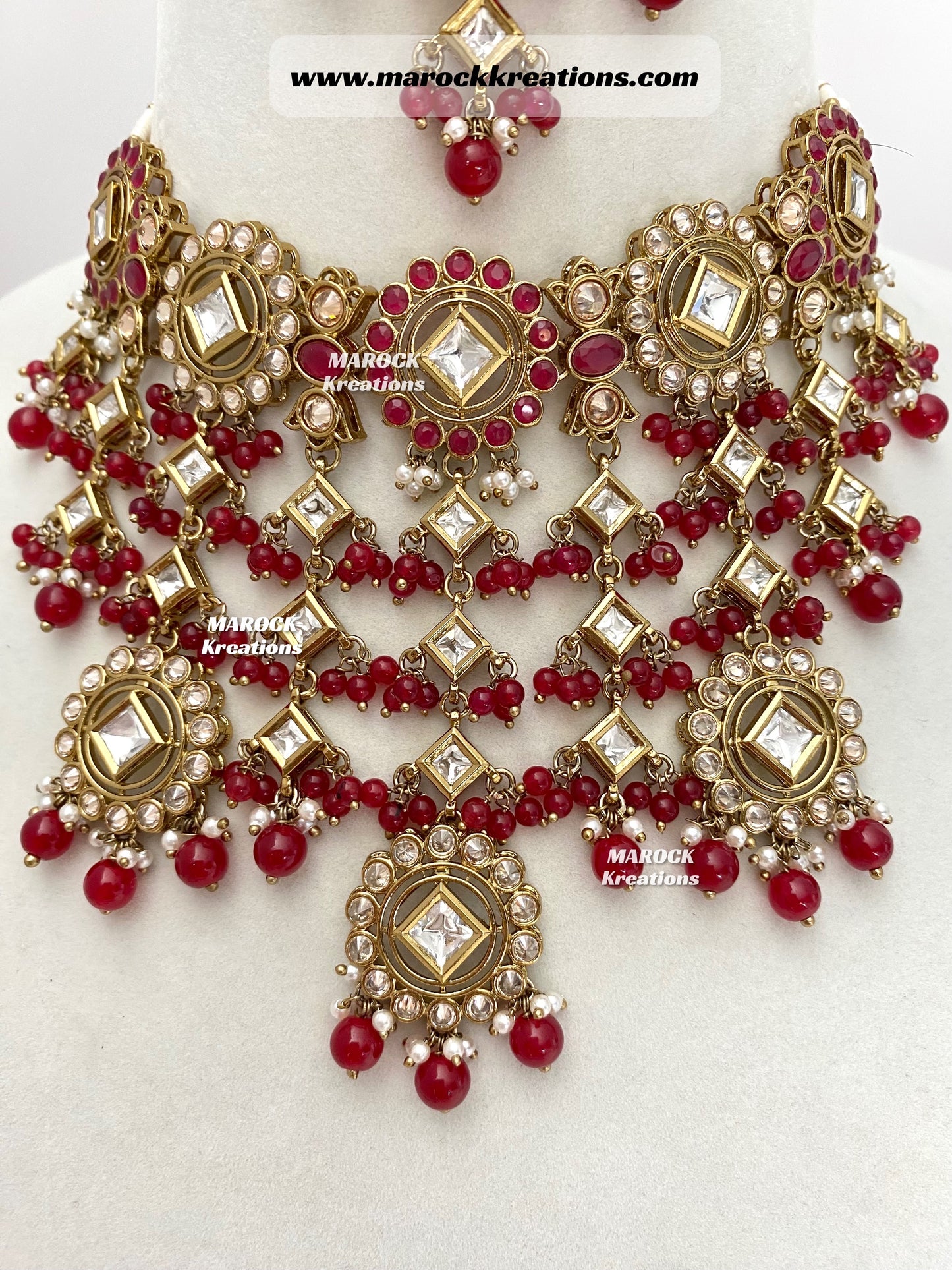 Antique Gold Kundan/Polki Statement Choker set