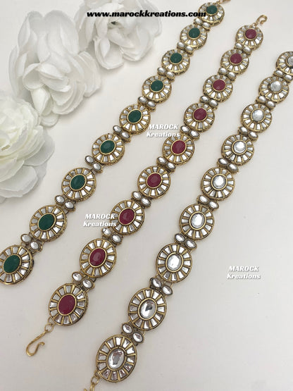 Premium Quality Kundan sheesh phool/head band/head piece