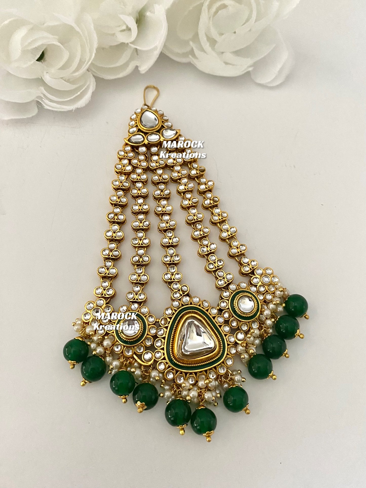 Oversized Kundan Jhoomer/Passa