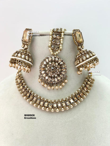 Kajal Polki Necklace set