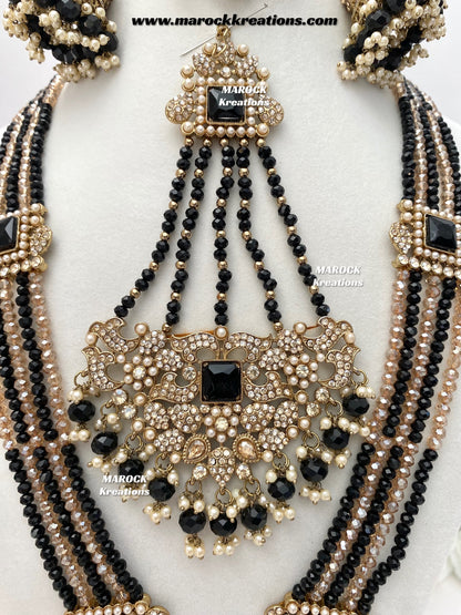 Sameena Premium Quality Pakistani Statement Rani haar set